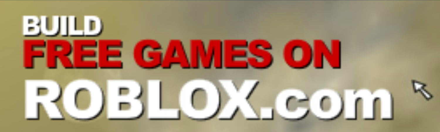 A FAUX AD THAT READS 'FREE GAMES ON ROBLOX DOT COM'.