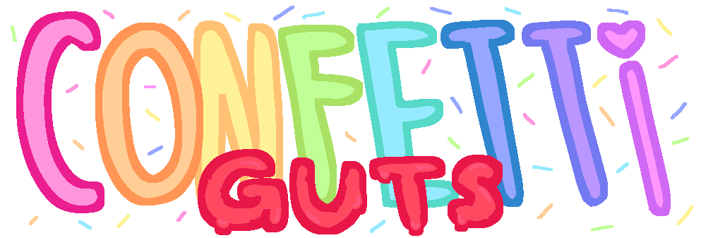 THE CONFETTI GUTS LOGO.