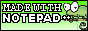 A BUTTON THAT READS 'MADE WITH NOTEPAD PLUS PLUS' WITH THE CHAMELEON MASCOT ON THE RIGHT.