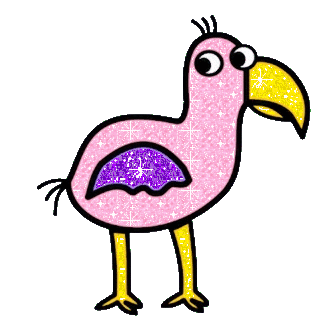 A GLITTERING GIF OF OPILA BIRD FROM GARTEN OF BANBAN.